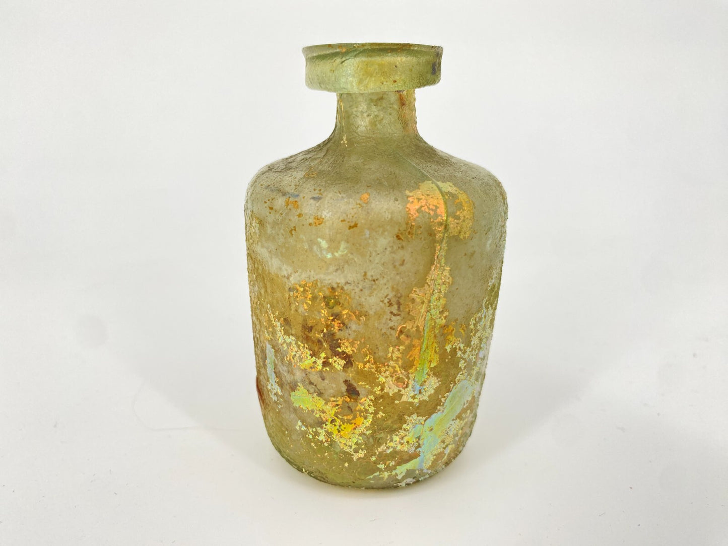 * RÖMISCHE GLASFLASCHE VASE ANTIKE HISTORISCH ROM GLAS ÖL PARFUM