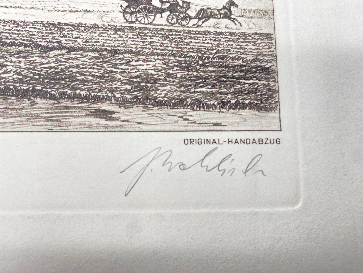 HEINZ WEHLISCH  RADIERUNG SALZGITTER 1857 ORIGINAL HANDABZUG HANDSIGINIERT