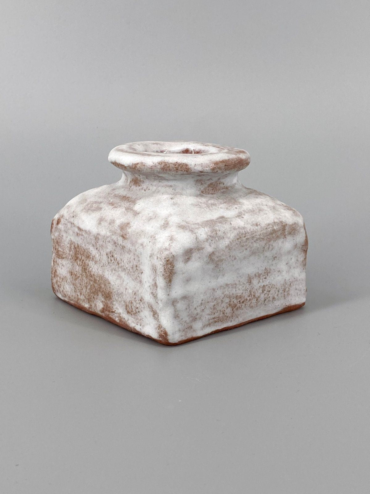 * STUDIOKERAMIK VASE FAT LAVA LAUFGLASUR SIGNIERT POTTERY 70er