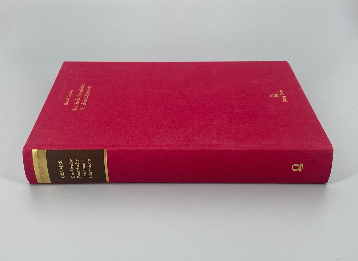 *BUCH DANIEL CRAMER GROßE POMRISCHE KIRCHEN-CHRONICON GEORG OLMS