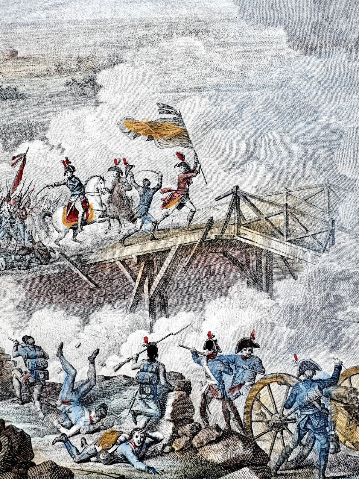 * GRAFIK RADIERUNG FRANKREICH NAPOLEON BATAILLE D’ARCOLE VERNET