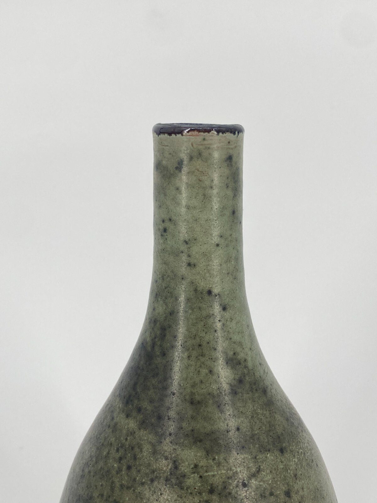 *STUDIOKERAMIK VASE GARMANN RÖMHILD GRÜN GESPRENKELT VINTAGE 23CM