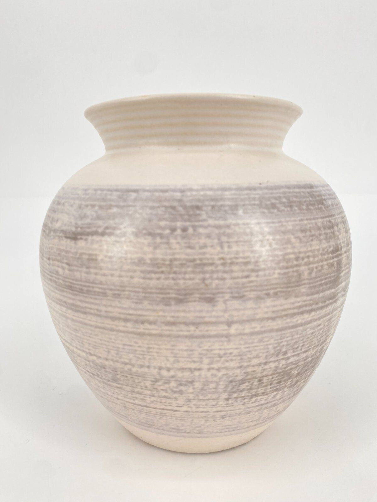 * VASE KERAMIK VEB HALDENSLEBEN 2984A GRAU STUDIOKERAMIK VINTAGE TON RETRO
