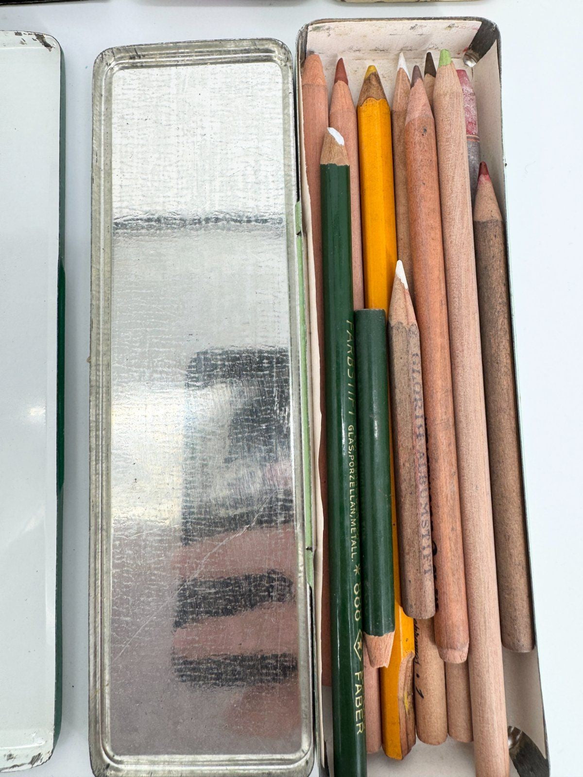 KONVOLUT BUNTSTIFTE MAPPE FABER CASTELL OTHELLO CRYSTAL STABILO
