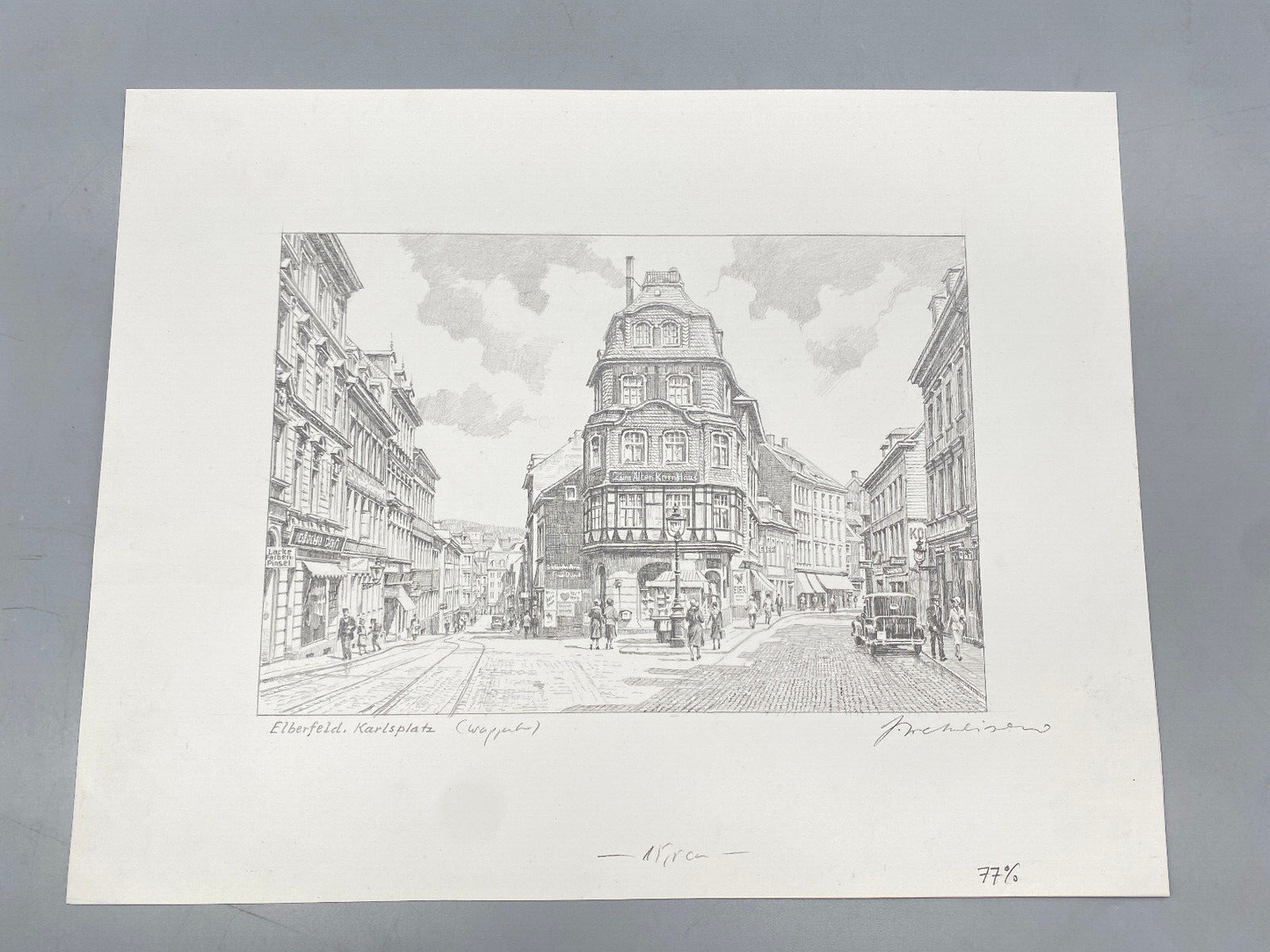 *HEINZ WEHLISCH BERLINER KÜNSTLER 7X ZEICHNUNGEN WUPPERTAL ORIGINAL HANDSIGNIERT