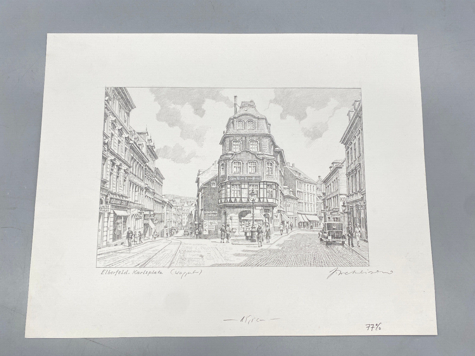 *HEINZ WEHLISCH BERLINER KÜNSTLER 7X ZEICHNUNGEN WUPPERTAL ORIGINAL HANDSIGNIERT