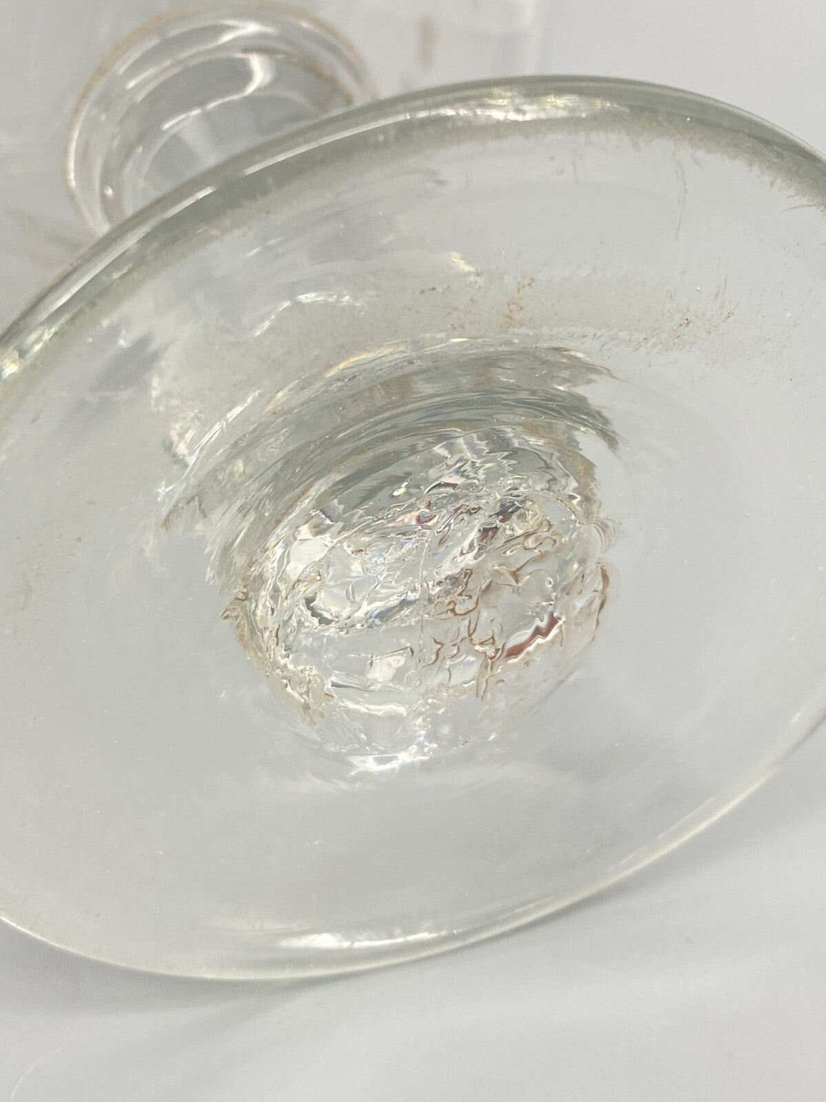* PRUNKGLAS 23 CM POKAL GROßES GLAS VASE KELCH ANTIK GESCHLIFFEN