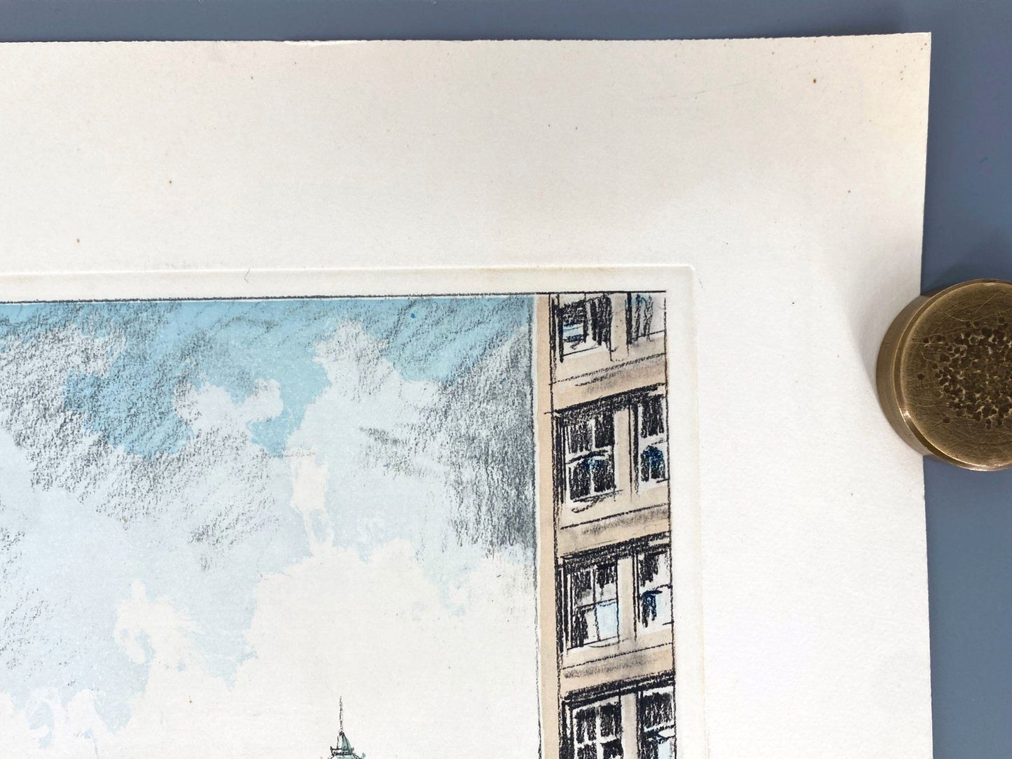 * GRAFIK LITHOGRAFIE HEINZ WEHLISCH BERLIN ALEXANDERPLATZ 1930