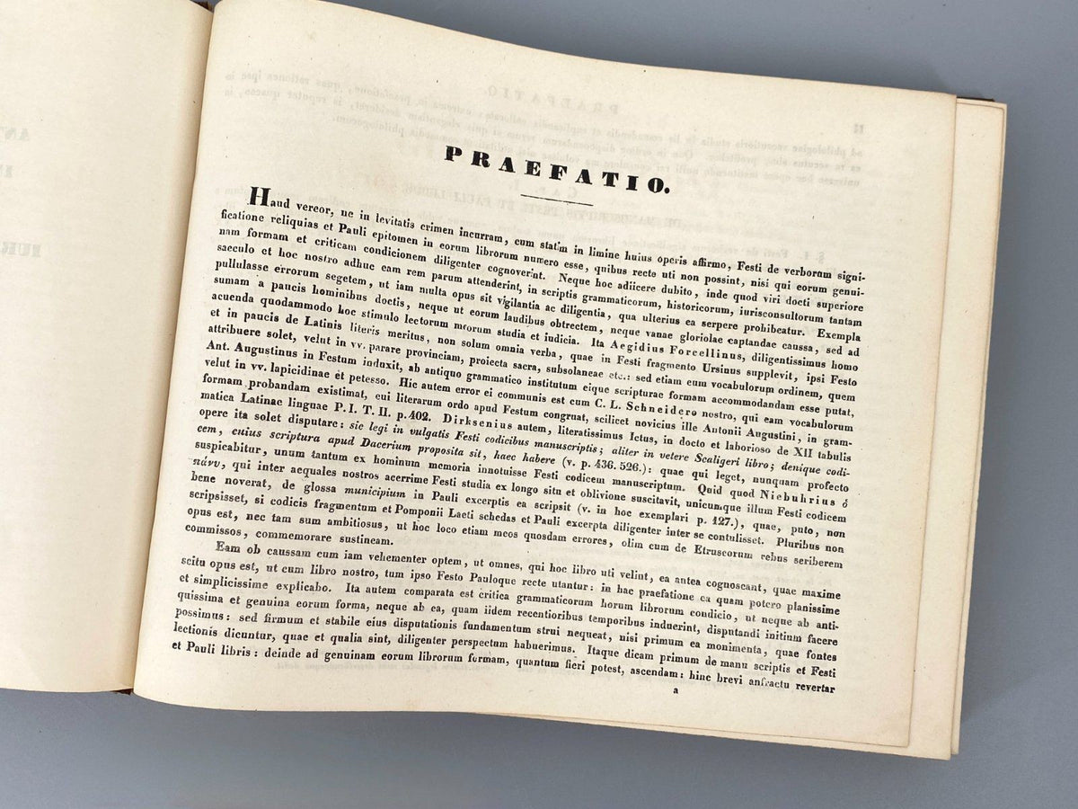 *BUCH SEXTI POMPEI FESTI MÜLLER 1853 LEIPZIG LATEIN KLASSISCHE PH