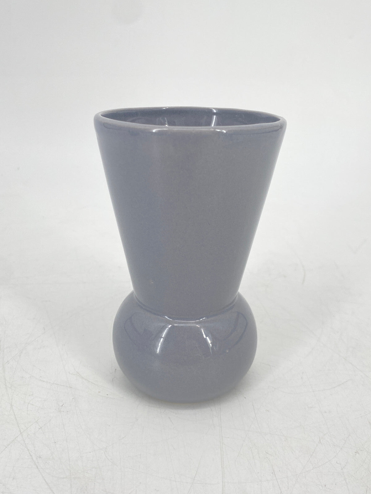 * KERAMIK 80ER JAHRE KRUG KARAFFE VASE BLAU GRAU VINTAGE POST MODERN