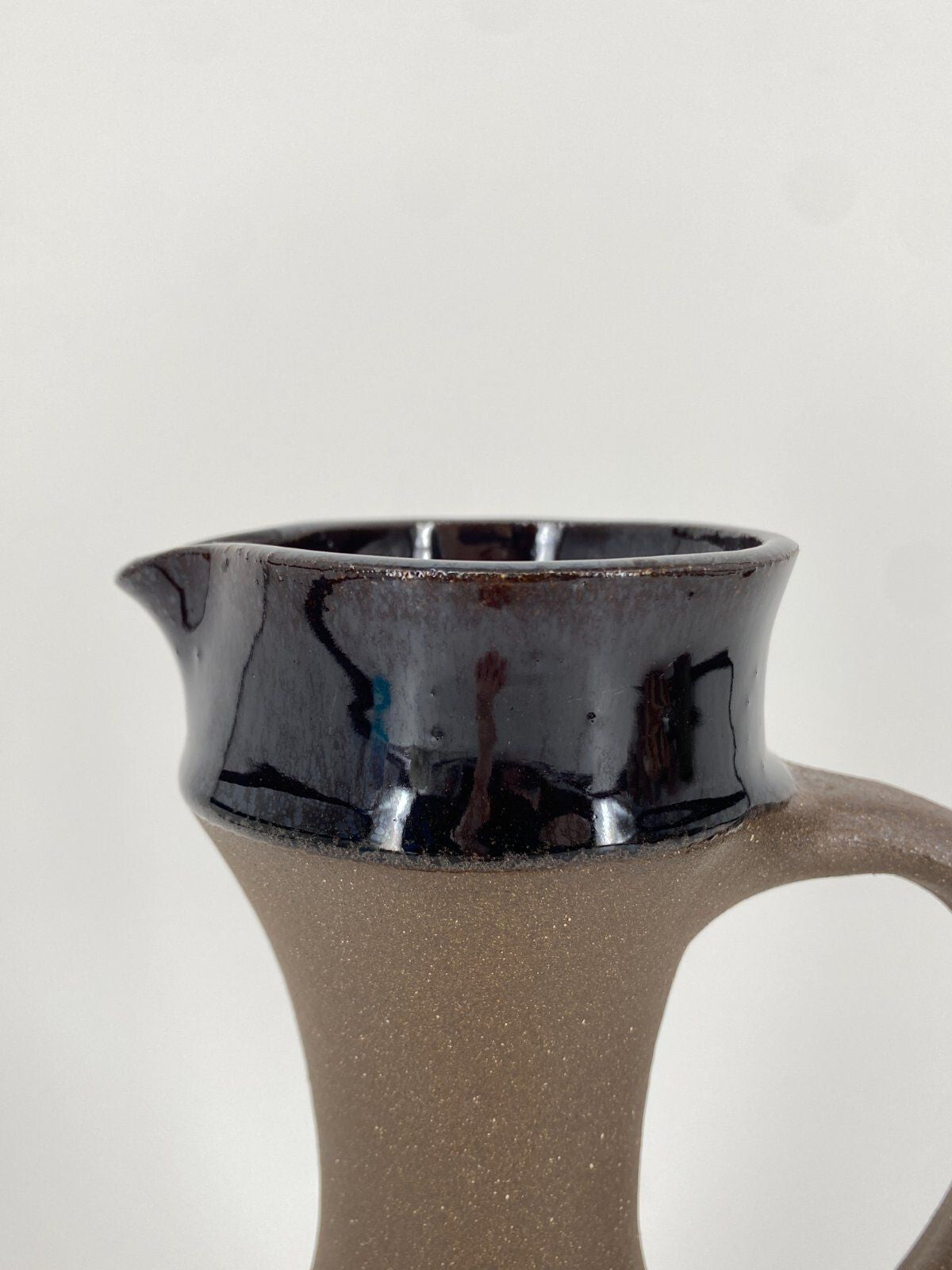 *UDO MERTZDORF STUDIOKERAMIK KRUG VASE MATT BRAUN TERRACOTTA 26CM