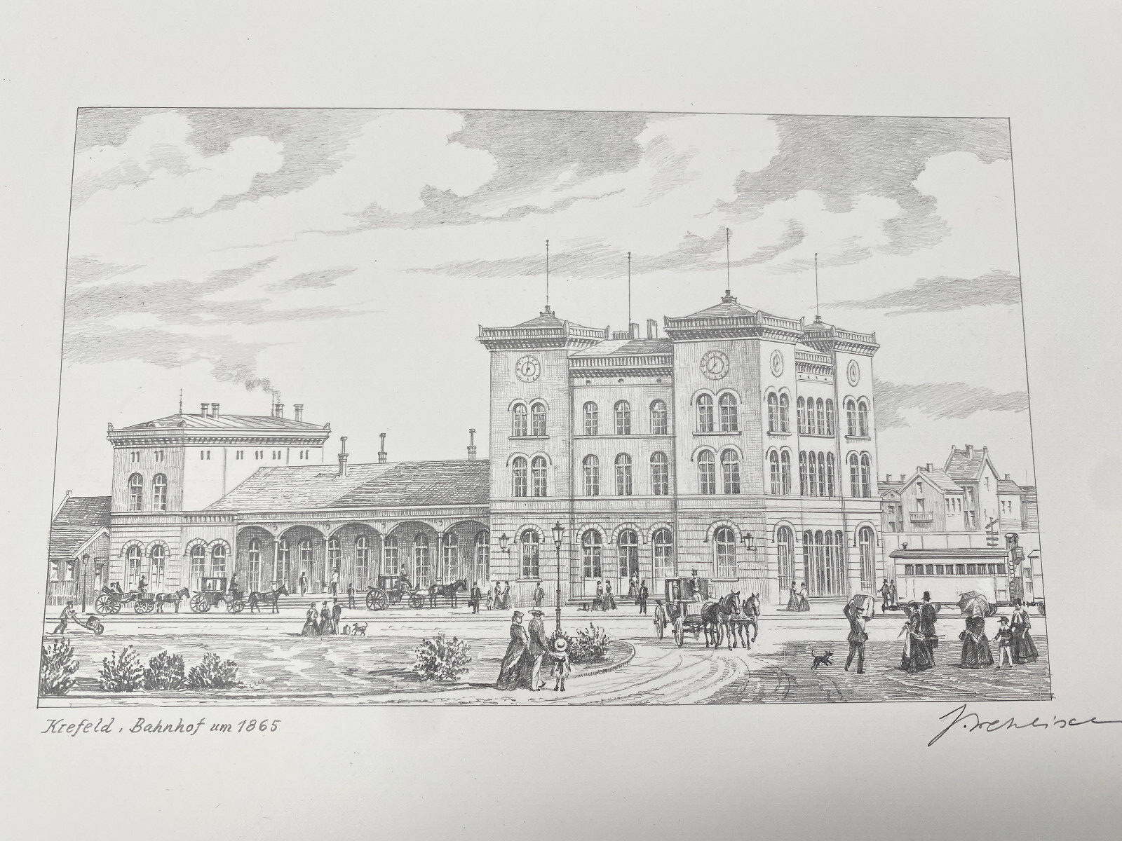 HEINZ WEHLISCH KÜNSTLER ZEICHNUNGEN RADIERUNGEN KREFELD ANSICHTEN 1900 JHR.