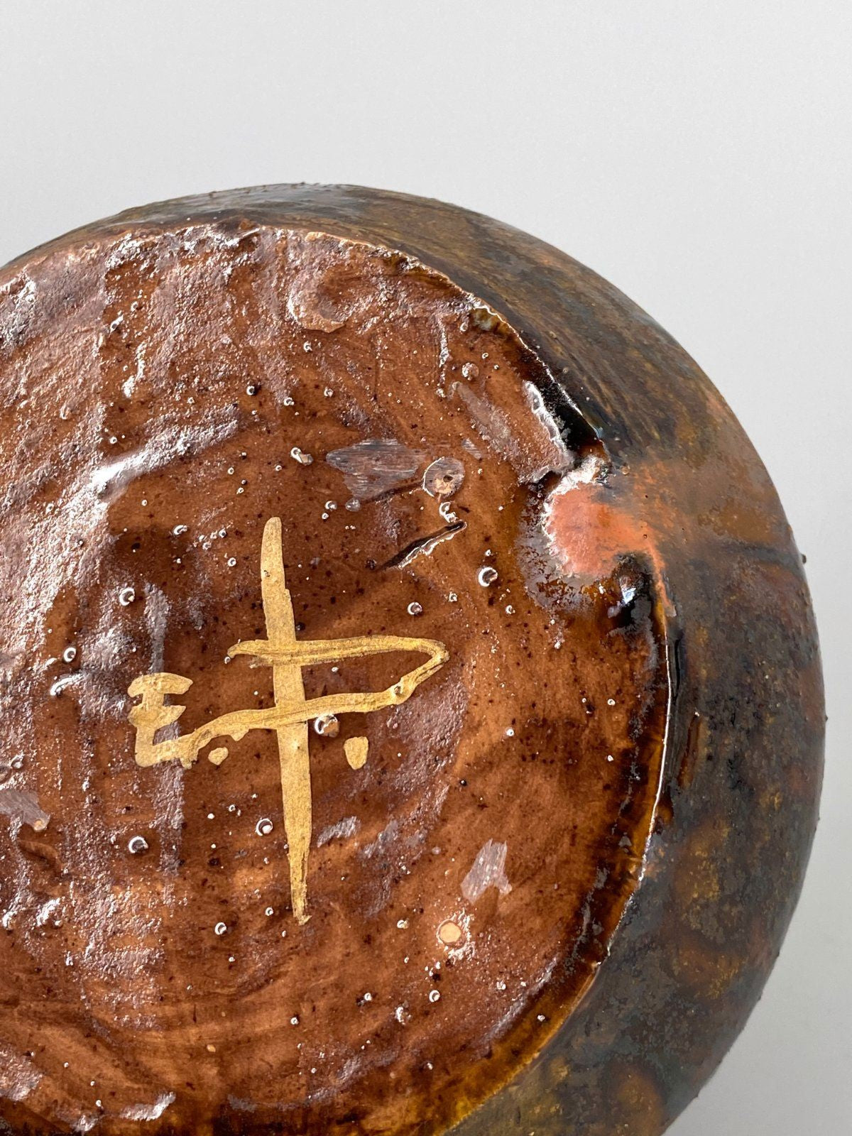 * KERAMIK VASE SIGNIERT KUNSTHANDWERK STRUKTUR SKULPTUR