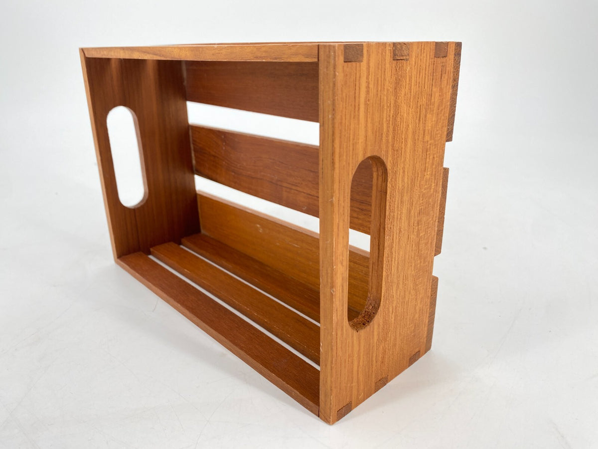 * TABLETT KISTE TEAK HOLZ BOX VINTAGE MIDCENTURY