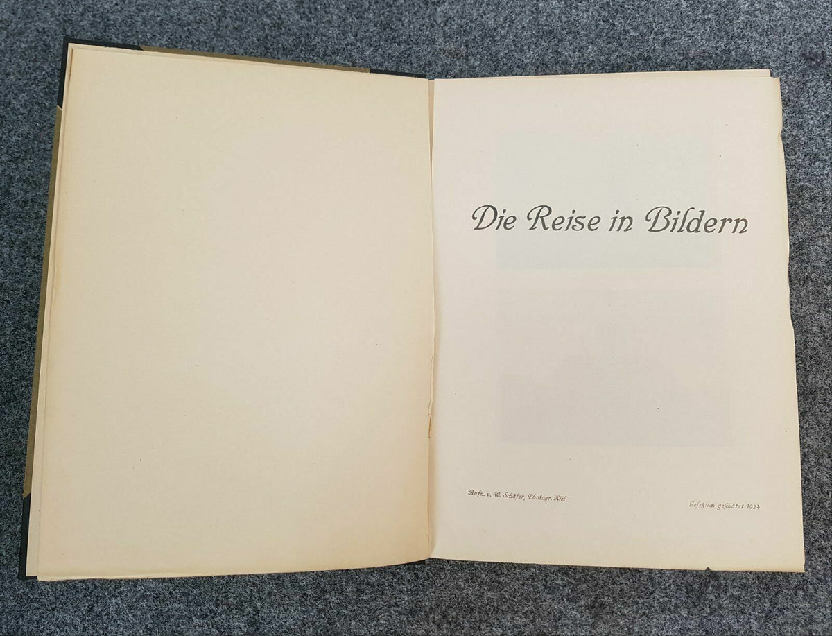 ERINNERUNG AN SPANIENREISE DES LINIENSCHIFFS HANNOVER 1924 MILITARIA BUCH ANTIK