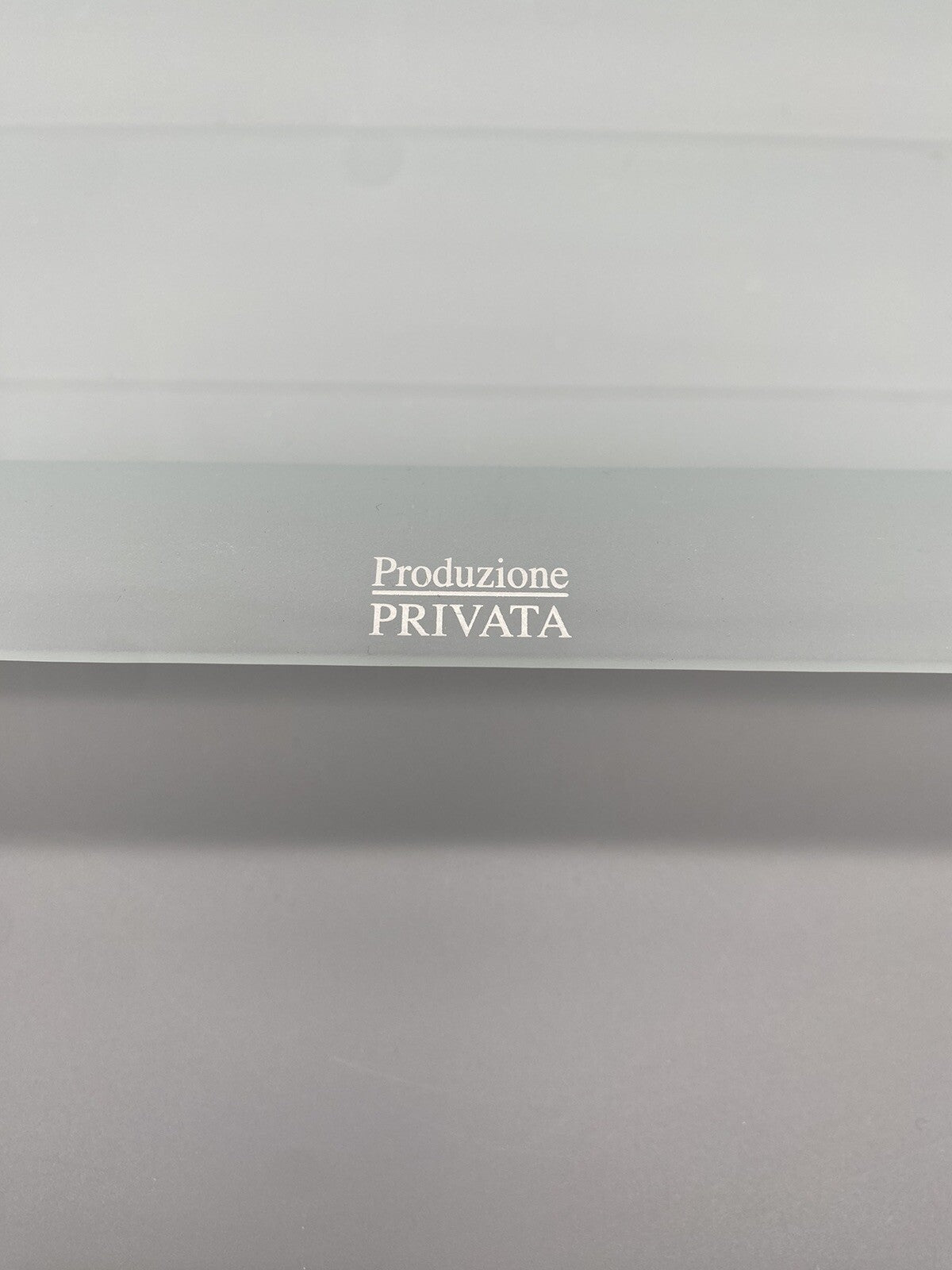 PRODUZIONE PRIVATA MICHELE DE LUCCHI TABLETT GLAS DESIGN PAAR TRAY DESIGN ITALY