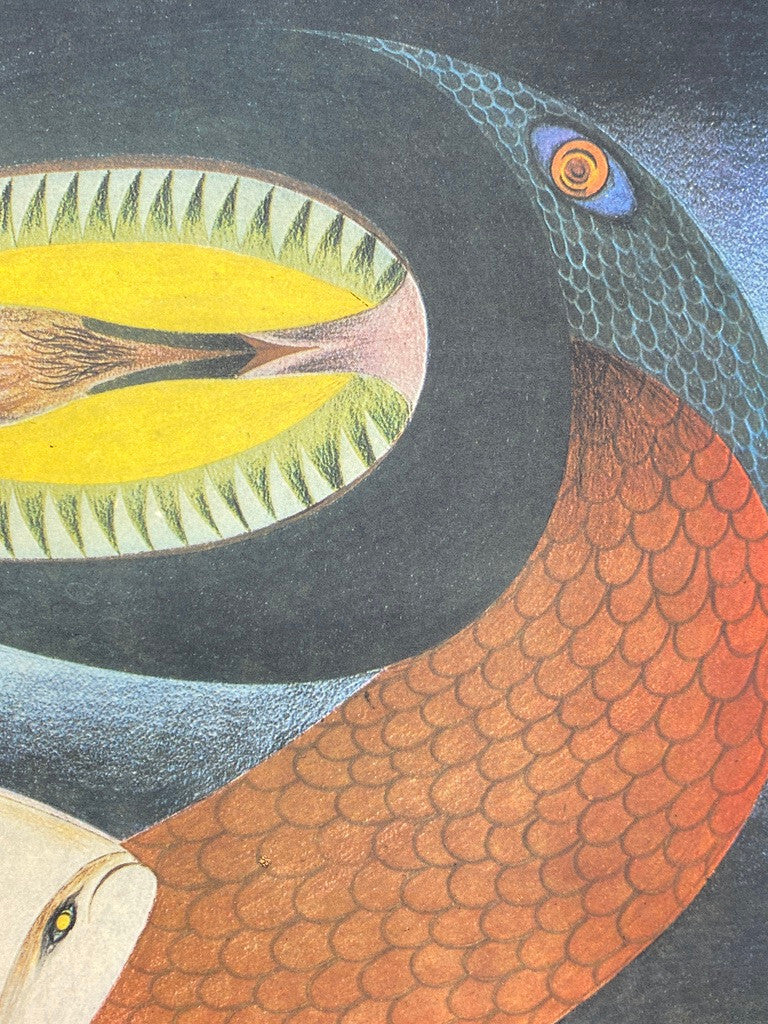 * FRIEDRICH SCHRÖDER SONNENSTERN KUNSTDRUCK SURREALISMUS KUNST 1959 50ER VINTAGE