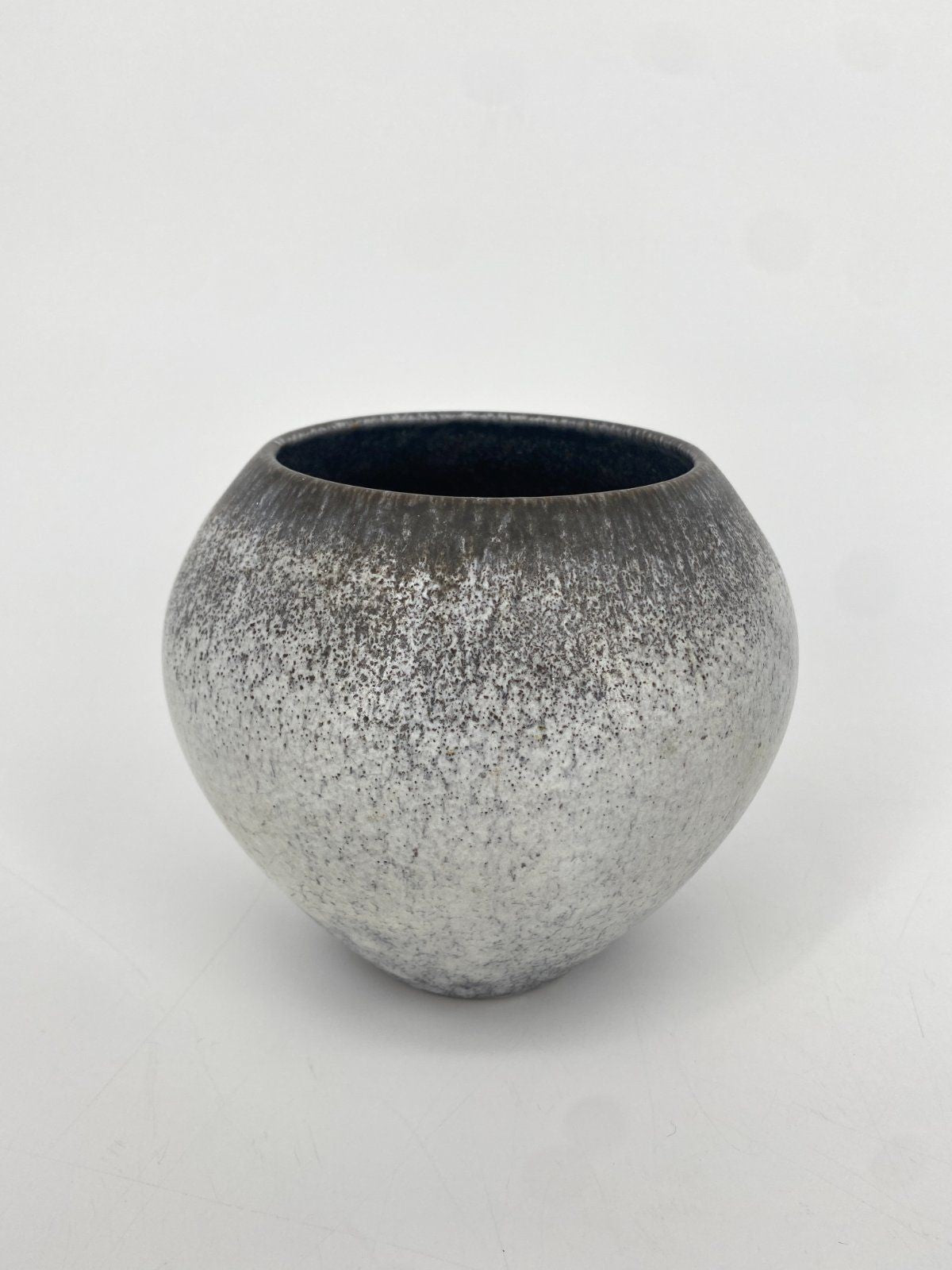 * STUDIOKERAMIK VASE VINTAGE 60ER GRAU BRAUN GEMARKT G 85