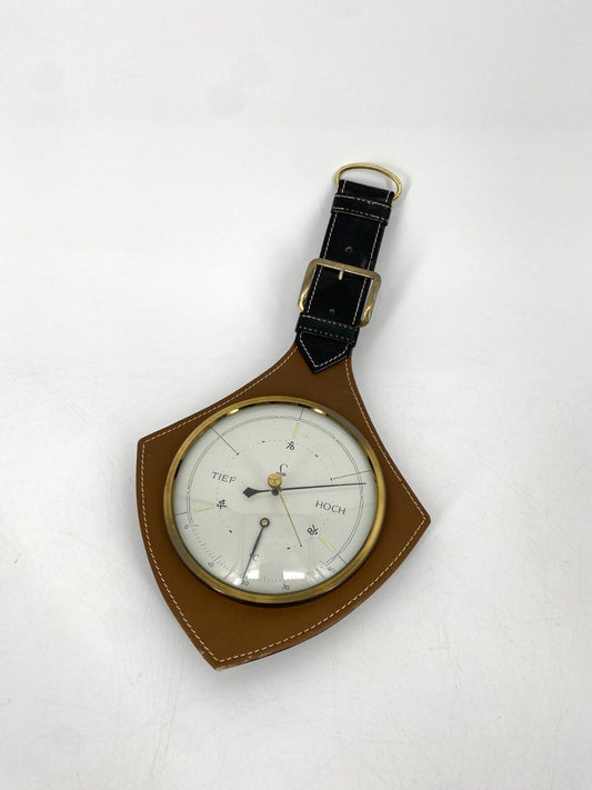 * MID CENTURY BAROMETER LUFFT LUFTDRUCK THERMOMETER BRAUN 60ER