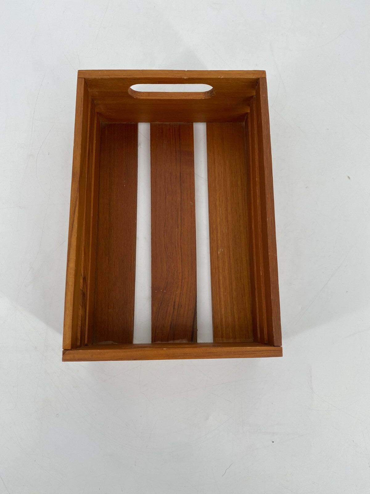* TABLETT KISTE TEAK HOLZ BOX VINTAGE MIDCENTURY