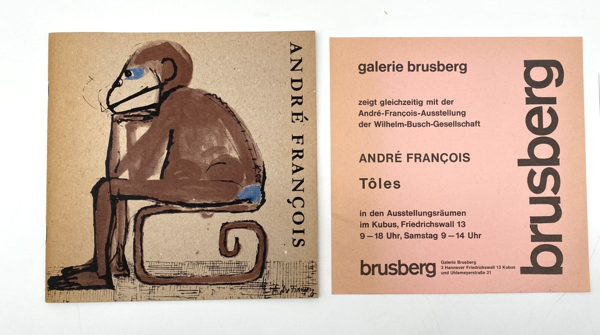 ANDRE FRANCOIS KRITISCHE GRAFIK WILHELM BUSCH MUSEUM HANNOVER 1967 KATALOG BRUSB