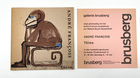 ANDRE FRANCOIS KRITISCHE GRAFIK WILHELM BUSCH MUSEUM HANNOVER 1967 KATALOG BRUSB