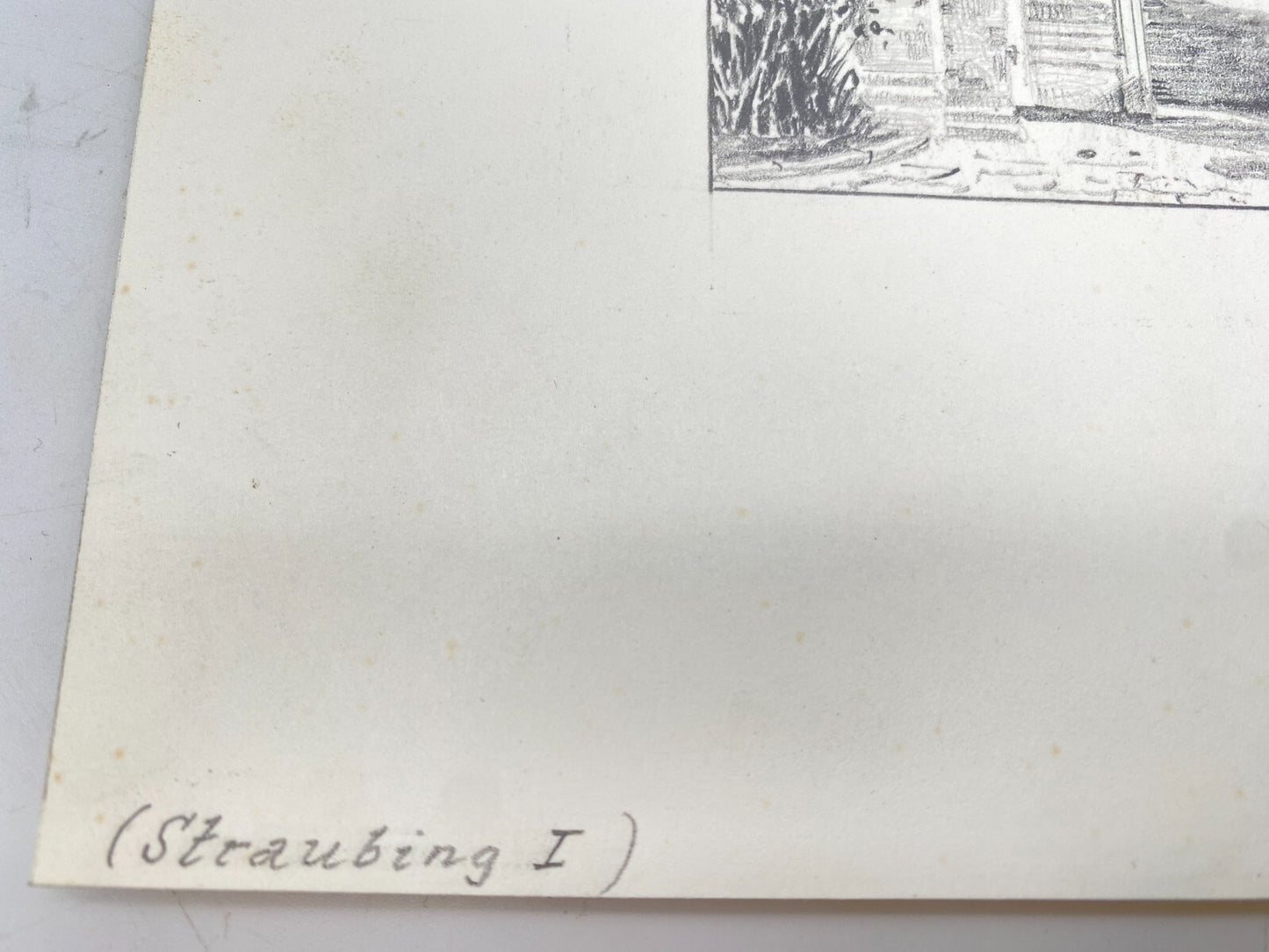 DEUTSCHER KÜNSTLER HEINZ WEHLISCH ZEICHNUNG STRAUBING HANDSIGNIERT