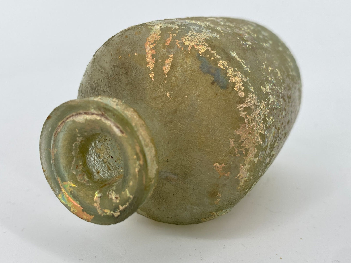* RÖMISCHE GLASFLASCHE VASE ANTIKE HISTORISCH ROM GLAS ÖL PARFUM