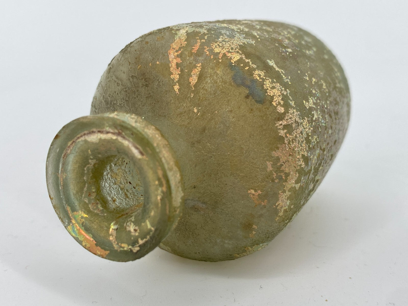* RÖMISCHE GLASFLASCHE VASE ANTIKE HISTORISCH ROM GLAS ÖL PARFUM