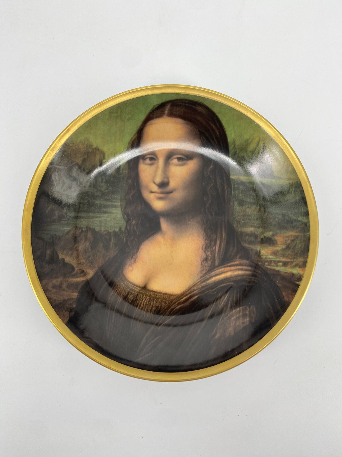 * 3 X SAMMELTELLER PORZELLAN MONA LISA REMBRANDT GEMÄLDE KUNST
