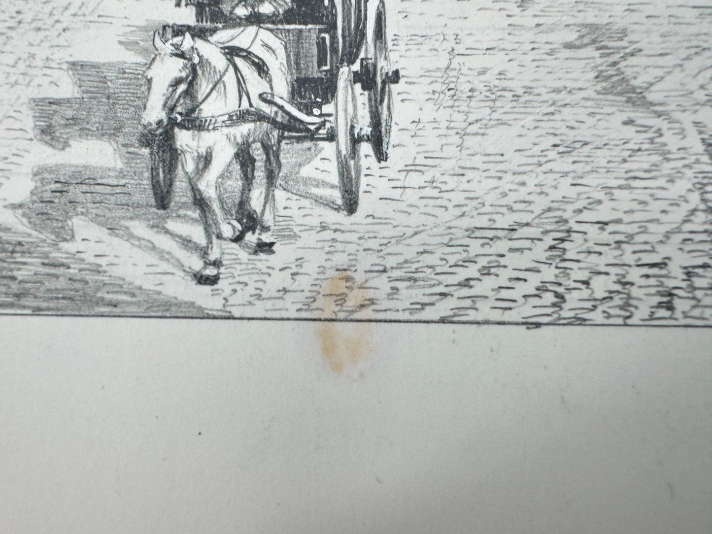 * HEINZ WEHLISCH ZEICHNUNG PFORZHEIM LEOPOLDPLATZ 1903 ANSICHT SIGNIERT
