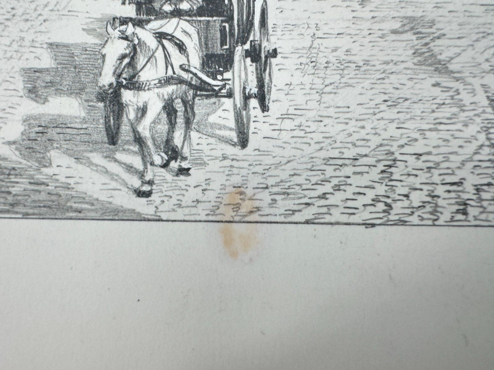 * HEINZ WEHLISCH ZEICHNUNG PFORZHEIM LEOPOLDPLATZ 1903 ANSICHT SIGNIERT