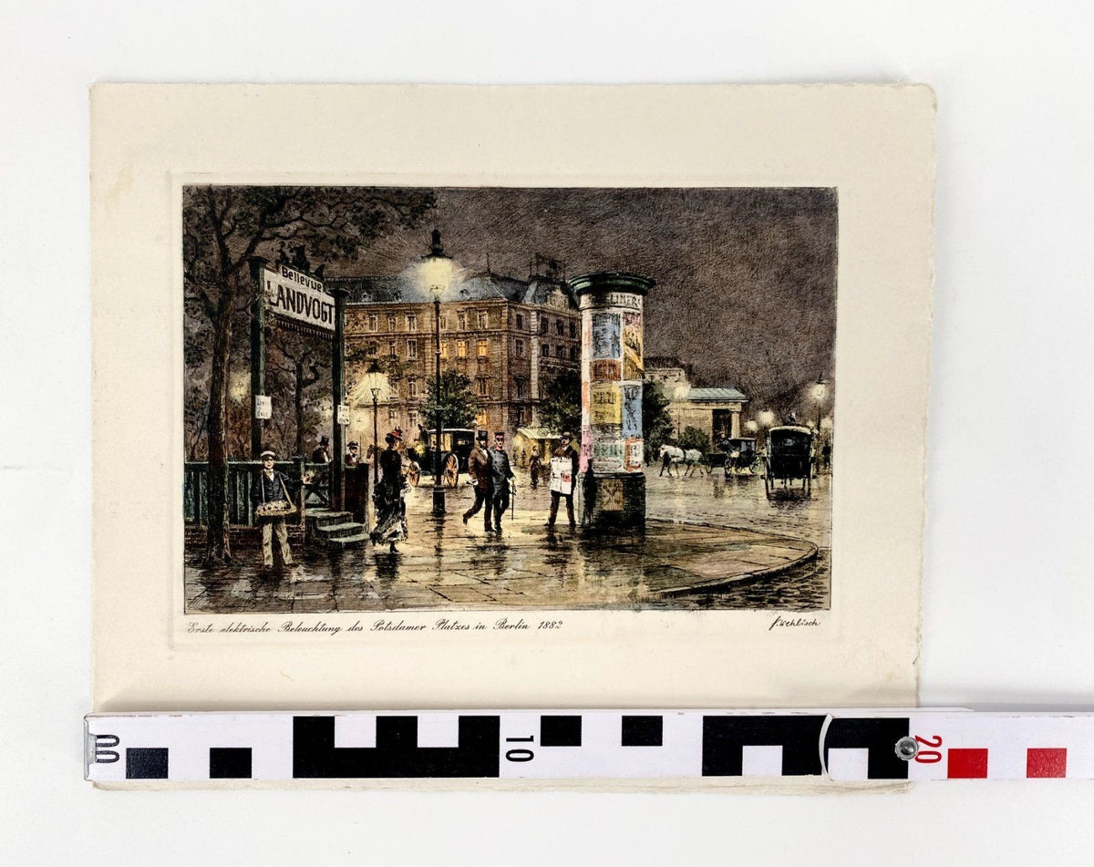 * DRUCKGRAFIK BERLIN POTSDAMER PLATZ GRÜNDERZEIT INDUSTRIEKULTUR
