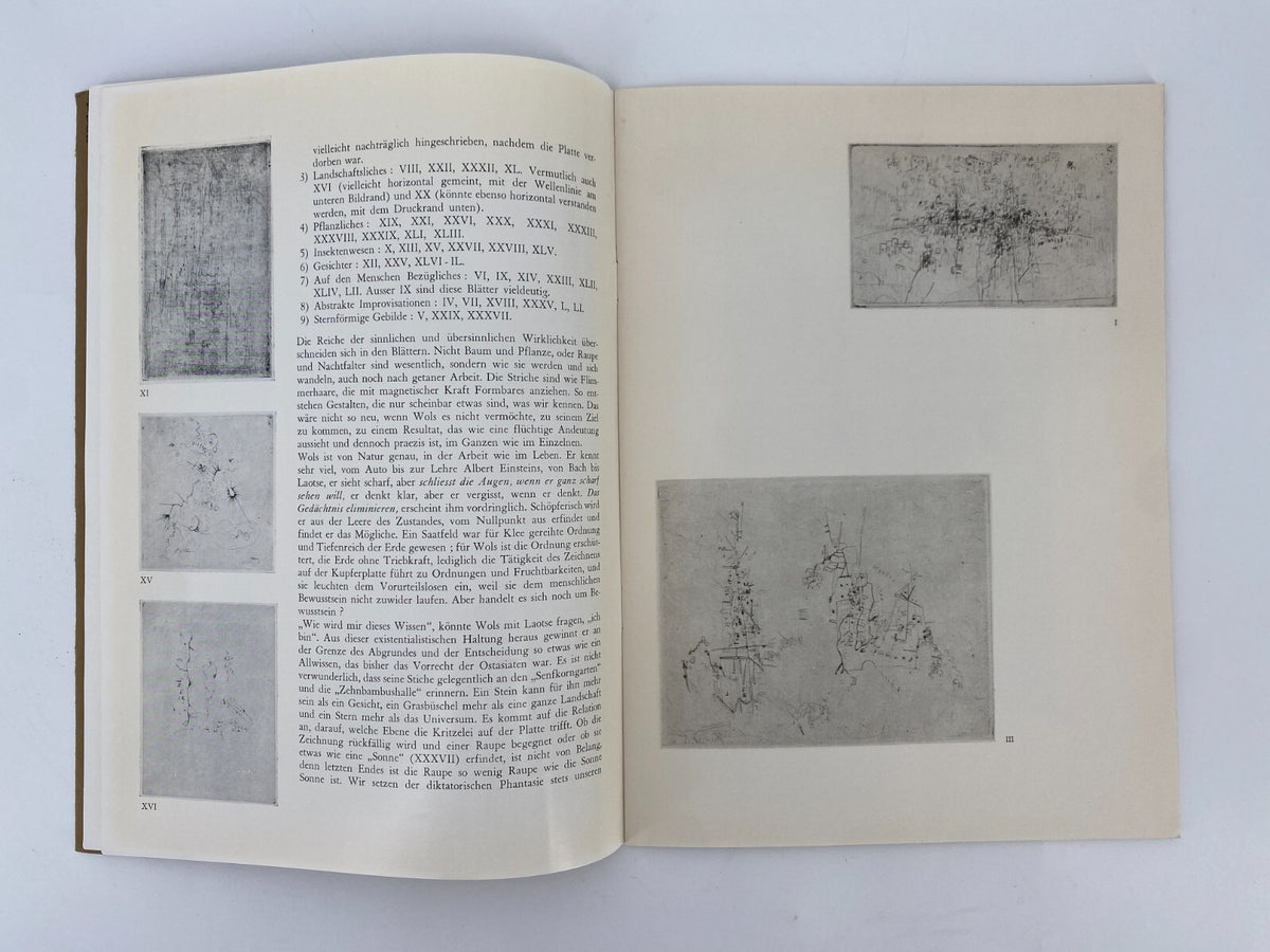 * WOLS DAS GRAPHISCHE WERK BUCH 1959 GALERIE DER SPIEGEL WILL GROHMANN RARITÄT