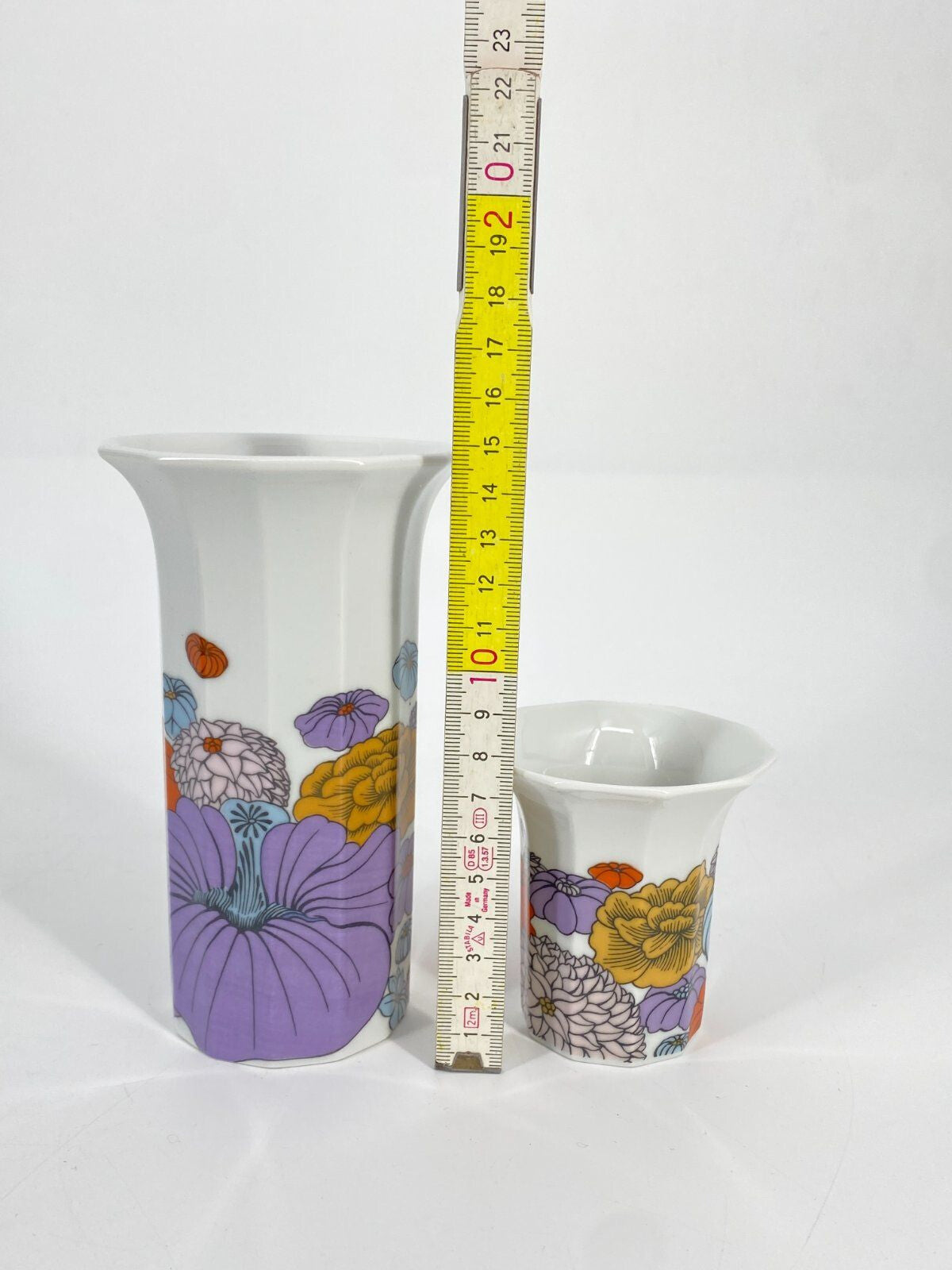 * ROSENTHAL POLYGON PATRAS VASEN MITTEL KLEIN FLORAL BLUMEN