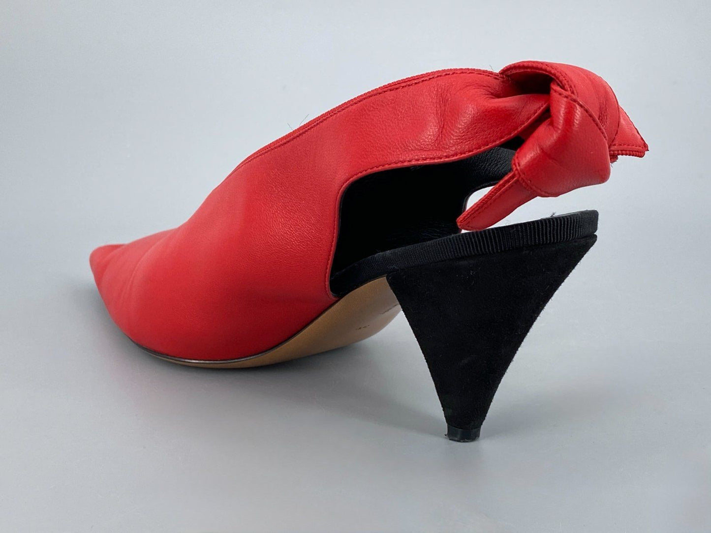 * DAMENSCHUHE CÉLINE PUMPS LEDER 39 FEUERROT ITALY PHOEBE PHILO