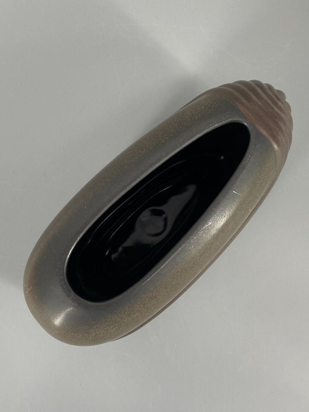 * ROSENTHAL VASE UTA FEYL BRAUN KERAMIK STUDIO LINIE 70er VINTAGE
