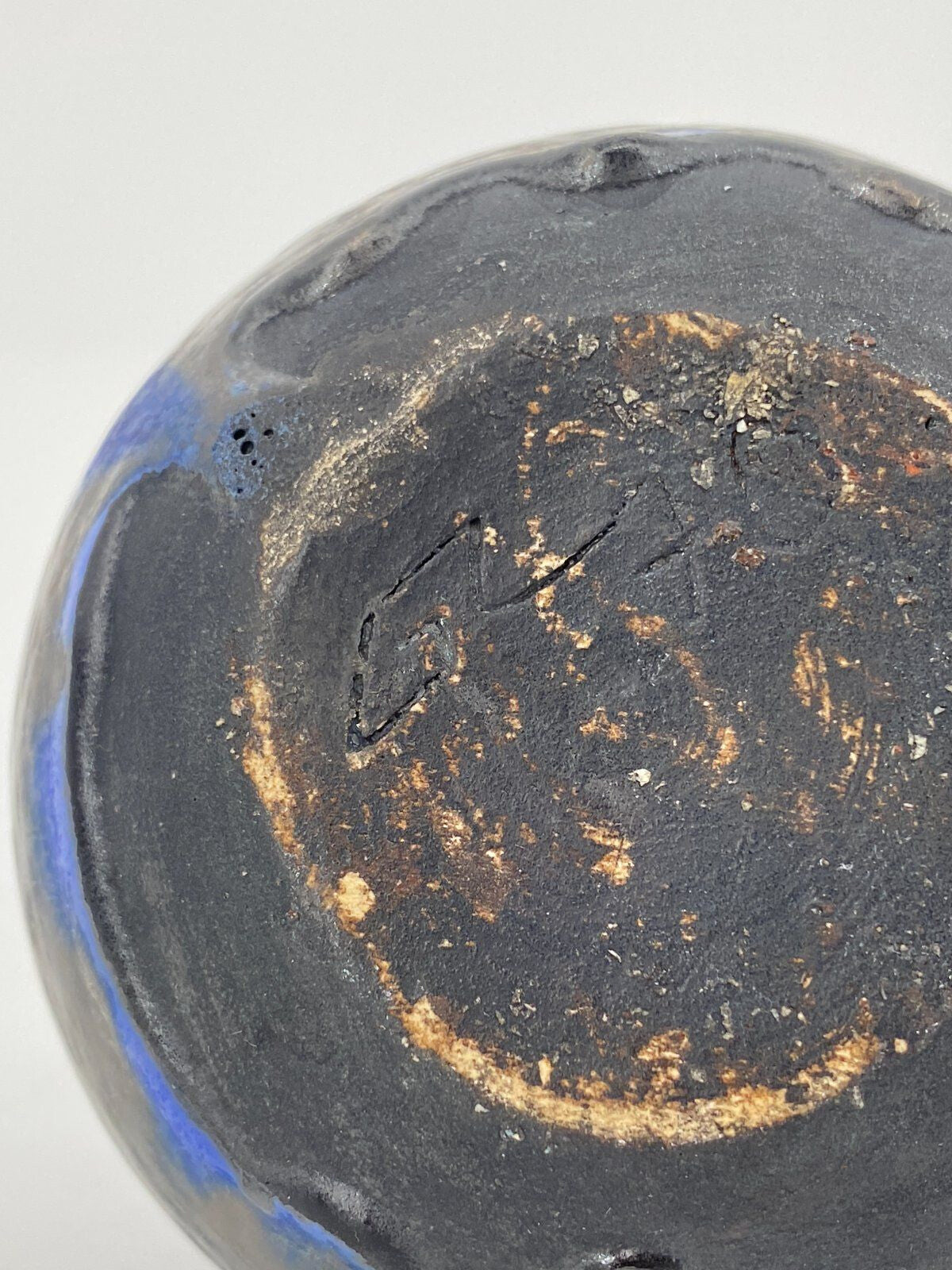 * VASE STUDIOKERAMIK KANNE HENKEL GERHARD LIEBENTHRON KUNST GL 70