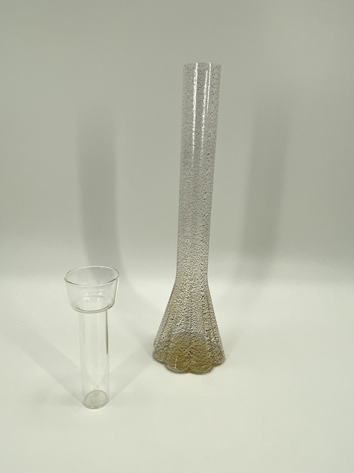 * FOSCARINI BLUMENVASE KERZENSTÄNDER MURANO GLAS GOLDFLOCKEN 2008