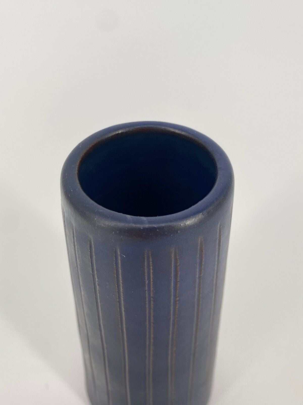 * VASE KERAMIK BLAU KLEIN VINTAGE MID CENTURY VINTAGE 60ER 70ER