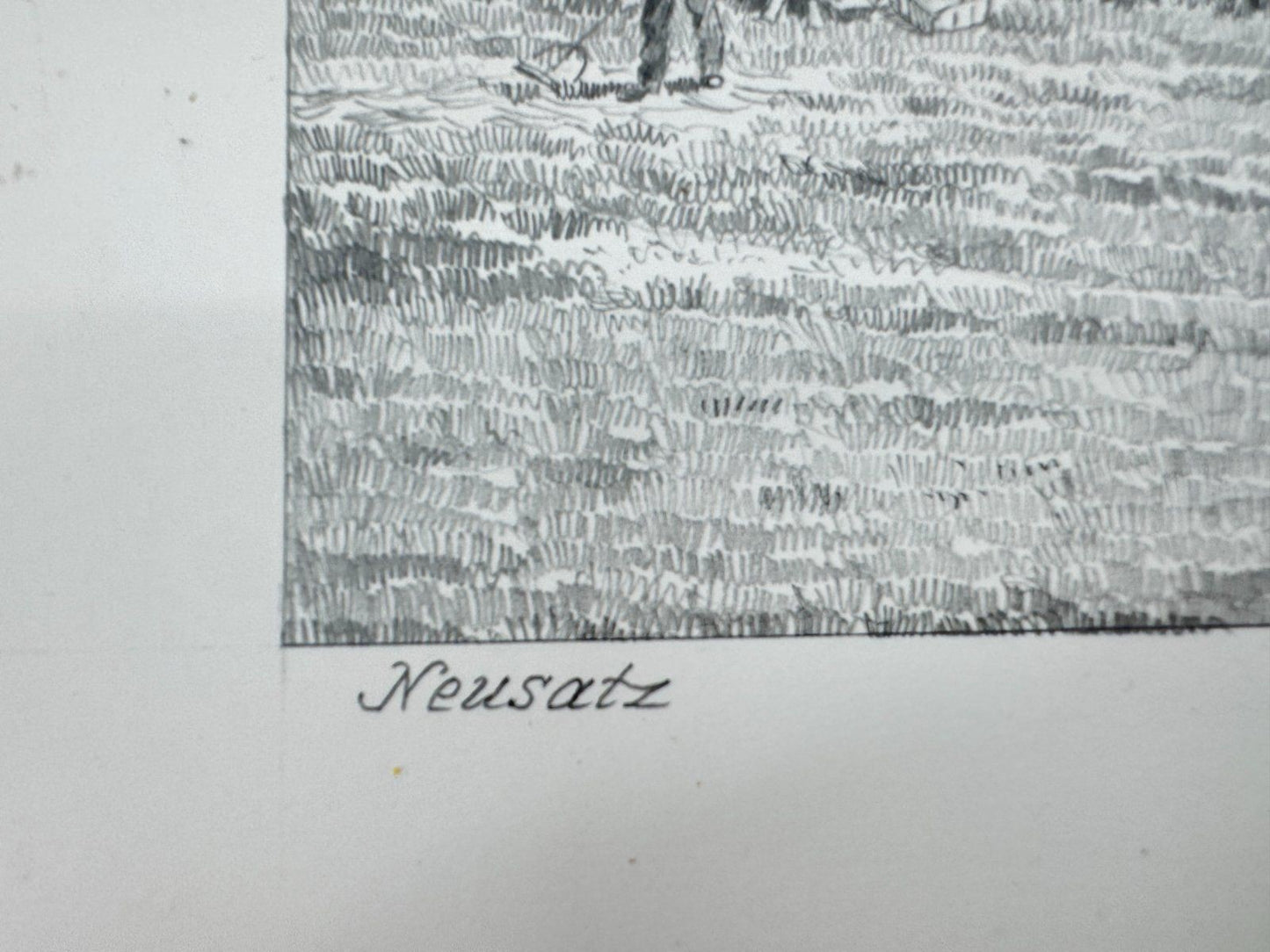 * HEINZ WEHLISCH ZEICHNUNG NEUSATZ ANSICHT SIGNIERT