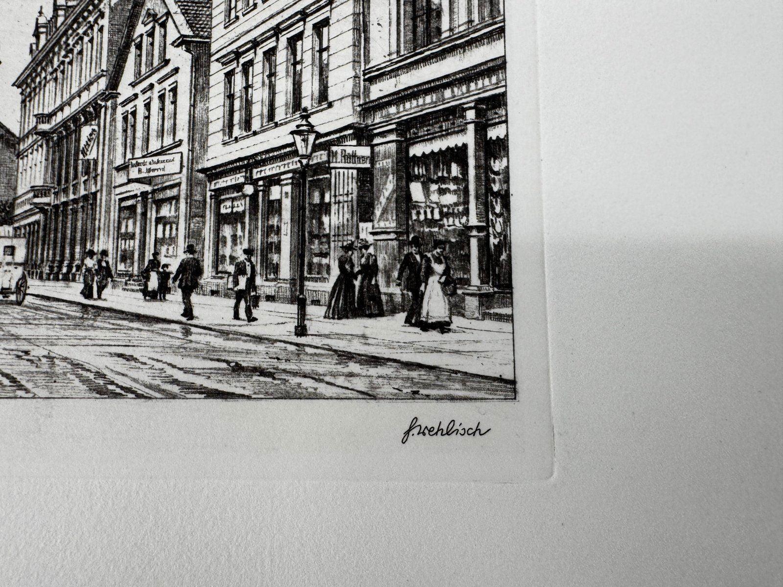 * HEINZ WEHLISCH ORIGINAL RADIERUNG WATTENSCHEID OSTSTRAßE 1905
