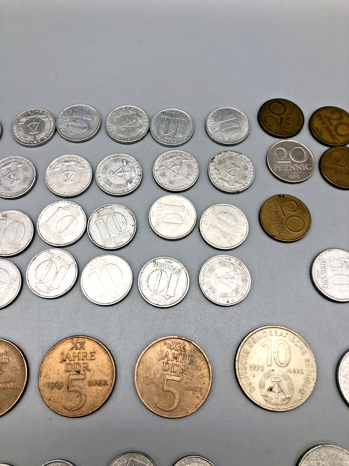 DDR MARK PFENNIGE MÜNZEN OSTMARK SAMMLUNG KONVOLUT GELD ALT SELTEN 1950