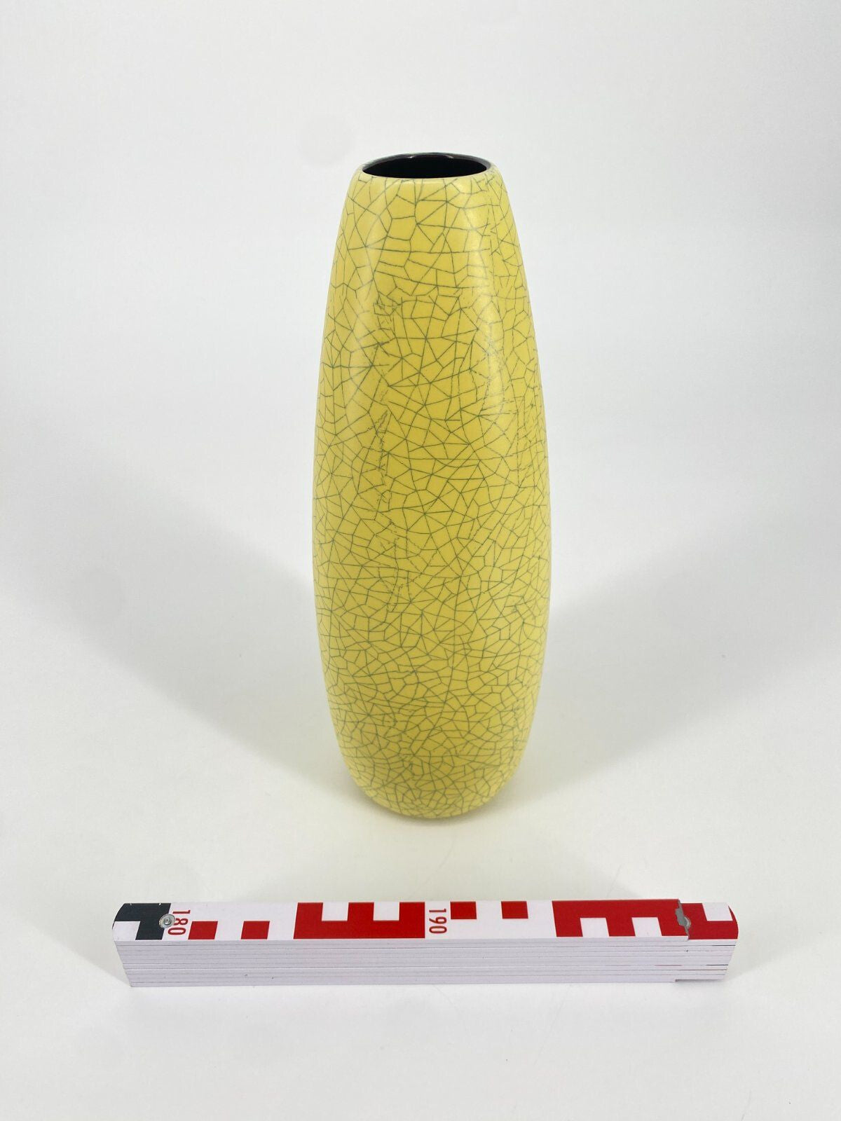 * VASE KERAMIK GELB VINTAGE MID CENTURY VINTAGE 60ER 70ER