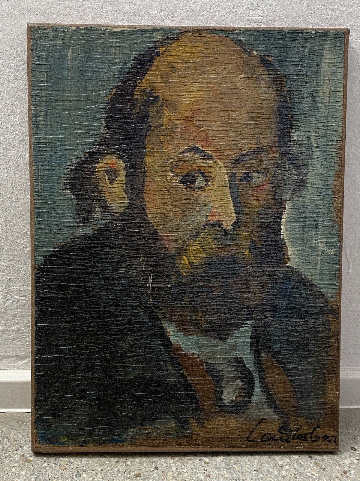 * LEIMFARBE GEMÄLDE HORST LAUTERBACH KOPIE NACH CEZANNE 1951