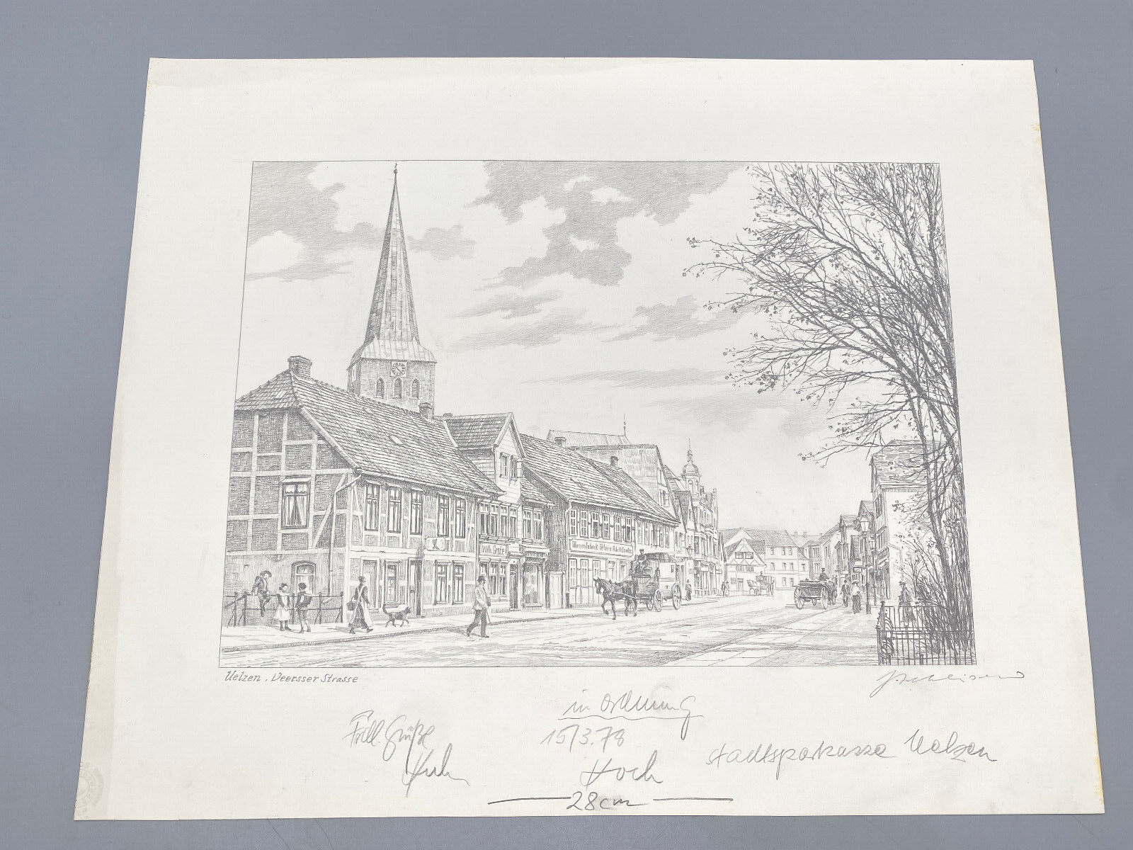 HEINZ WEHLISCH UELZEN VEERSSER STRAßE ORIGINAL HANDSIGNIERT