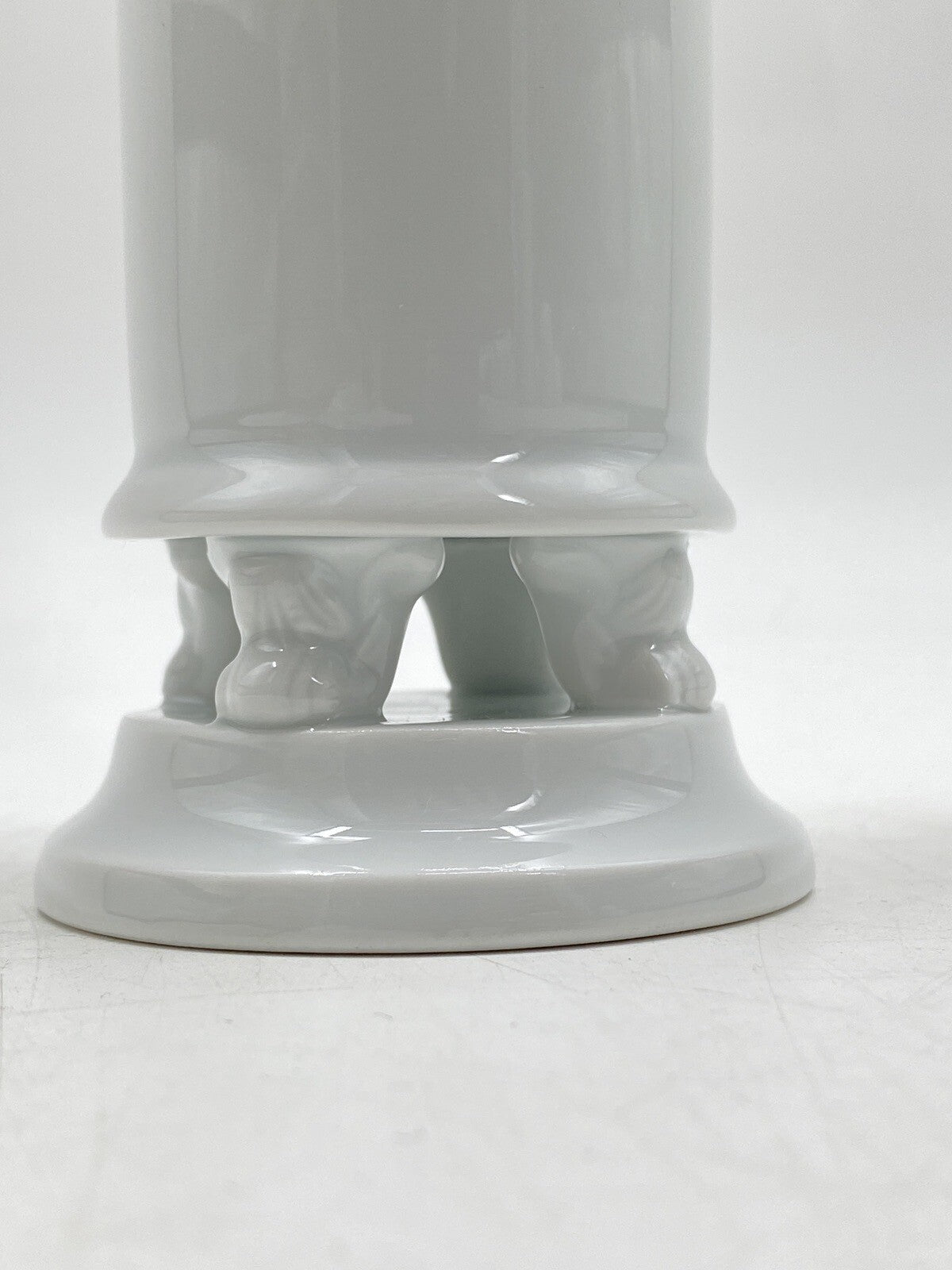 * MEISSEN KONVOLUT 2 SCHALEN VASE KLEIN TATZEN PFOTEN PORZELLAN WEIß 4. WAHL