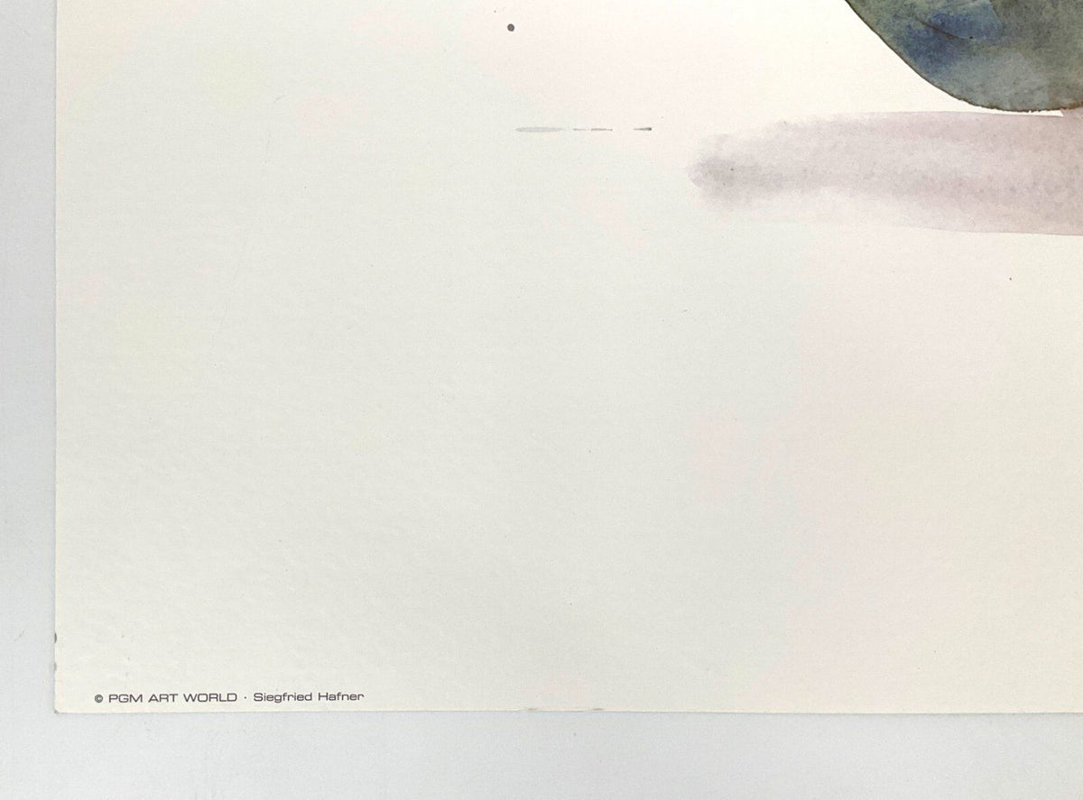 *KUNSTDRUCK ÄPFEL CHRISTA OHLAND STILLEBEN AQUARELL BAYERN MÜNCHEN BÜTTENPAPIER