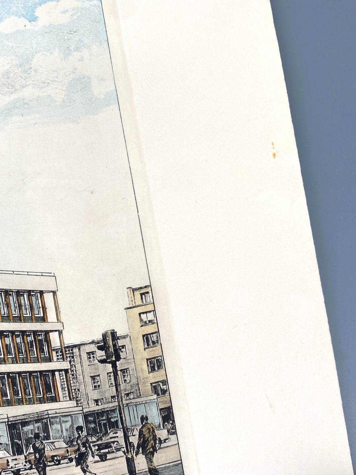 *1v2 GRAFIK HEINZ WEHLISCH LANDESBANK MAINZ VINTAGE OFFSET-LITHO