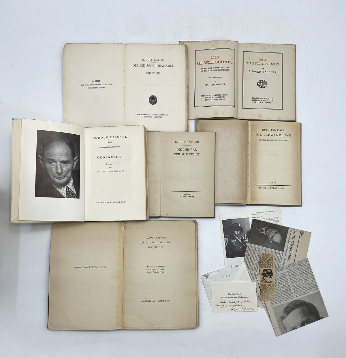 * 24 BÜCHER RUDOLF KASSNER BUCH KONVOLUT SAMMLUNG UNTERSCHRIFT